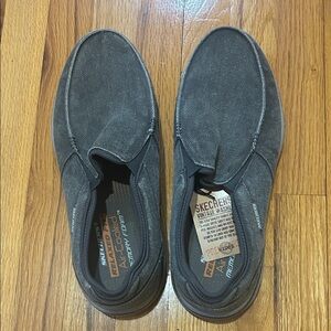 Skechers Men's Charcoal Slip-On Loafers